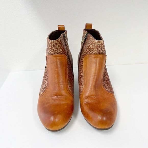 L’Artiste by Spring Step Dramatic Boots Booties Flower Leather 39 - Picture 3 of 8